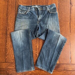 Eddie Bauer Relaxed Fit Blue Jeans W 35 L 34